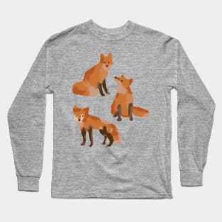 Fox Painting Long Sleeve T-Shirt